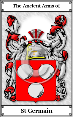 St Germain Family Crest Download (JPG)  Book Plated - 150 DPI